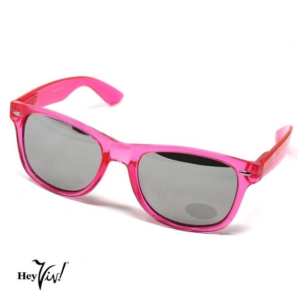 Pink Crystal Frame Sunglasses Tinted Lens Vintage Retro Style Shades - Hey Viv - Picture 2 of 3